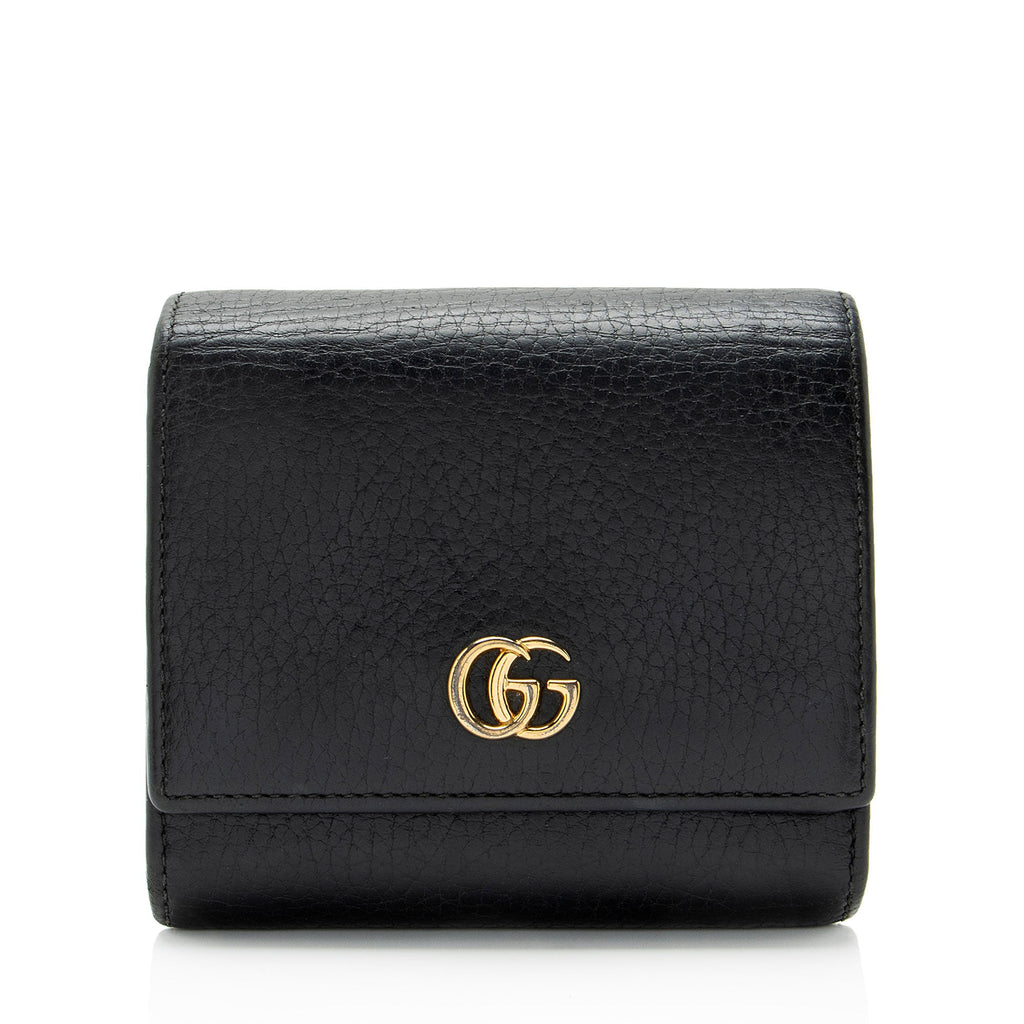 Gucci Leather GG Marmont Compact Wallet