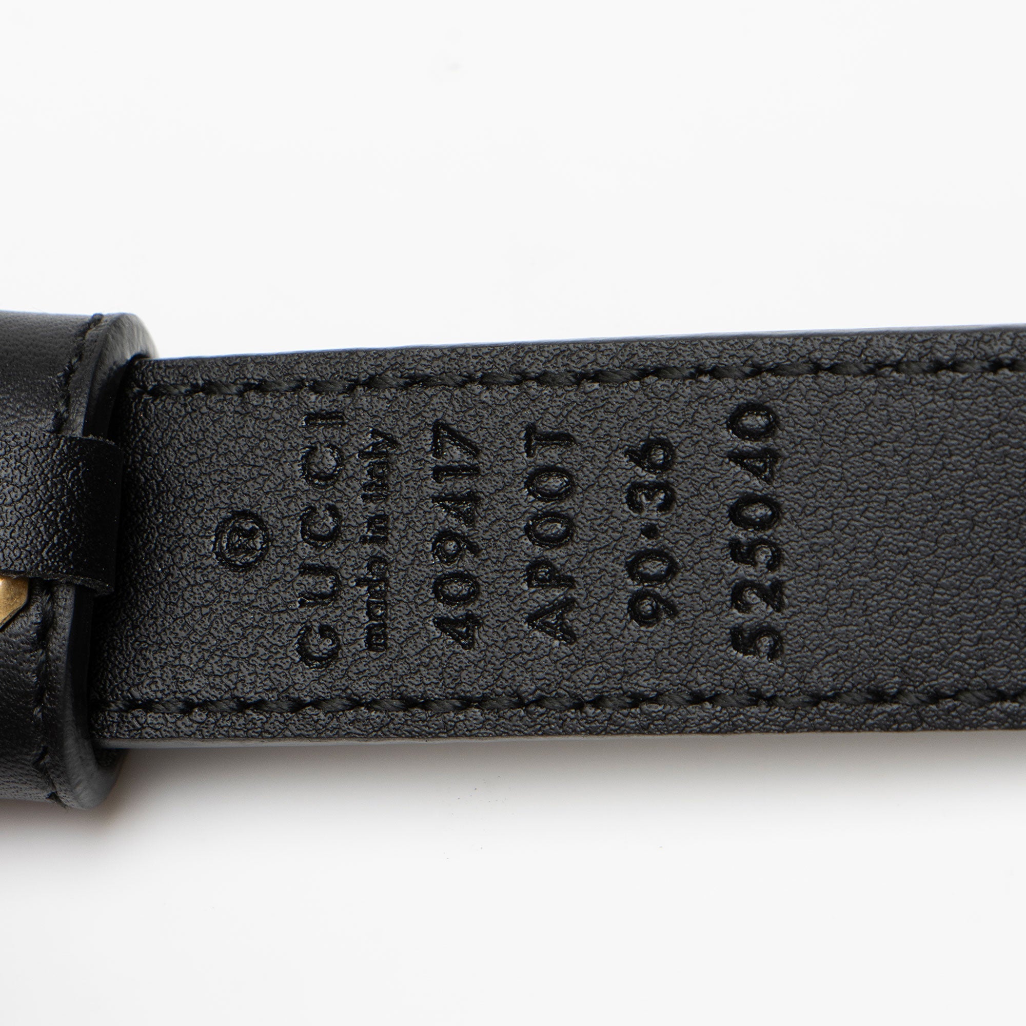 Gucci Leather GG Marmont Slim Belt - Size 36 / 90