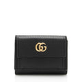 Gucci Leather GG Marmont Trifold Wallet