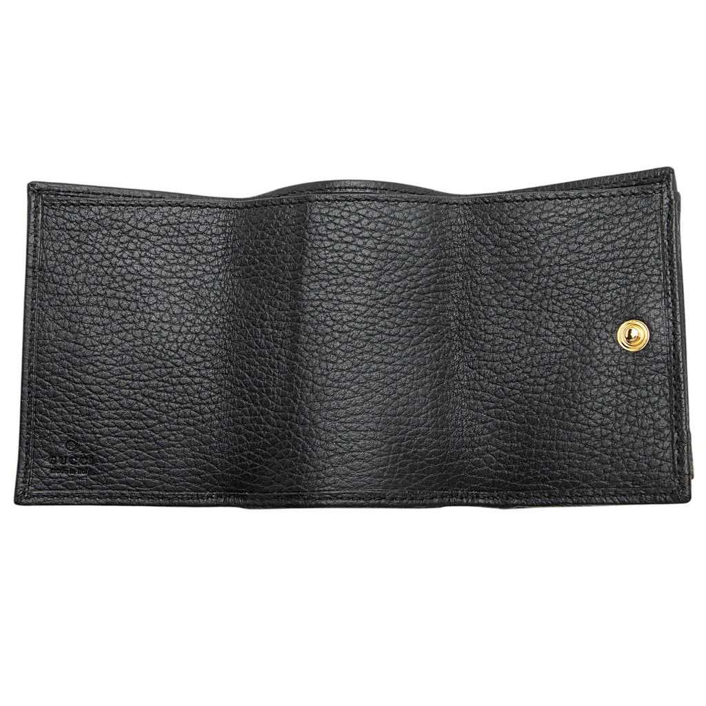 Gucci Leather GG Marmont Trifold Wallet