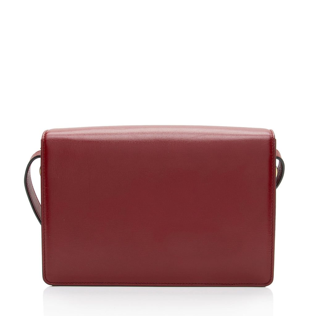 Gucci Leather GG Ring Shoulder Bag