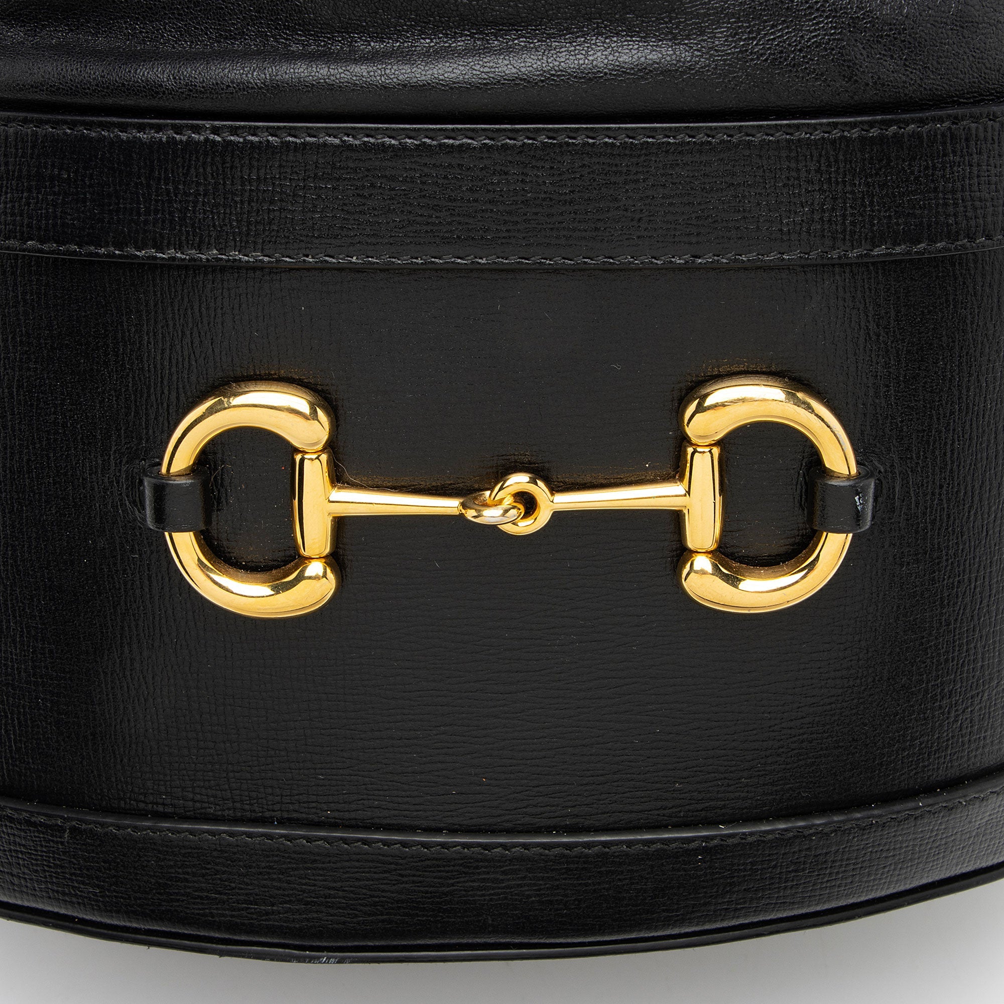Gucci Leather Horsebit 1955 Drawstring Bucket Bag
