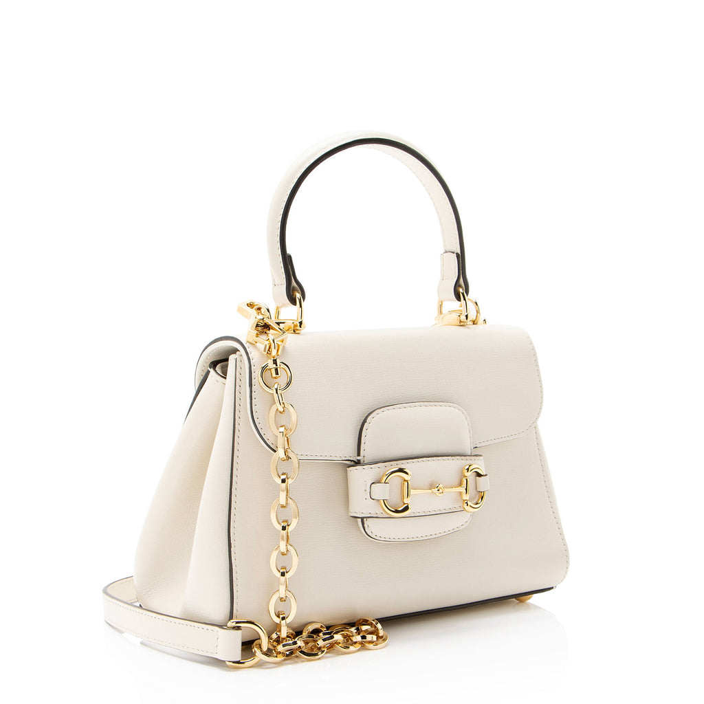 Gucci Leather Horsebit 1955 Mini Chain Top Handle