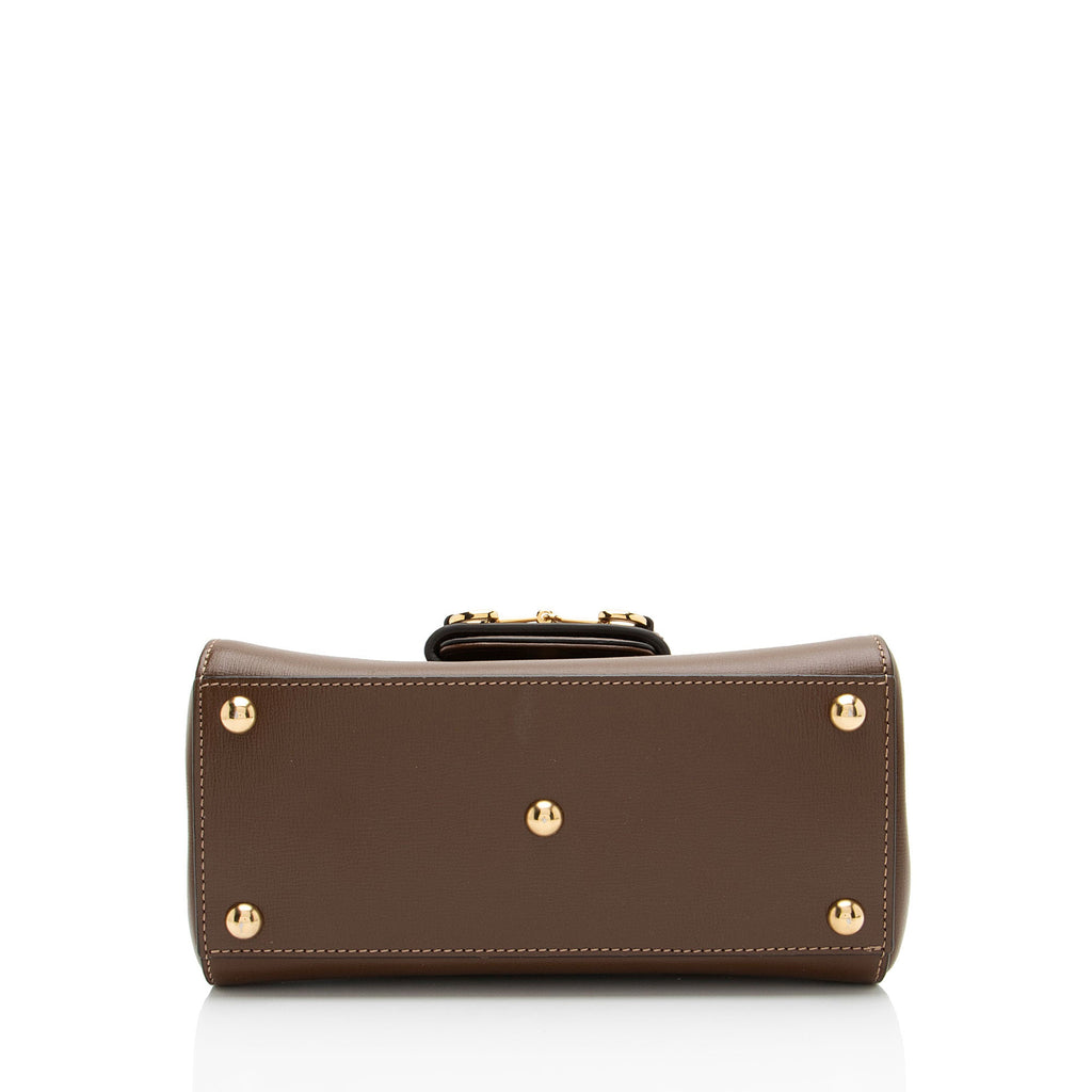 Gucci Leather Horsebit 1955 Mini Chain Top Handle