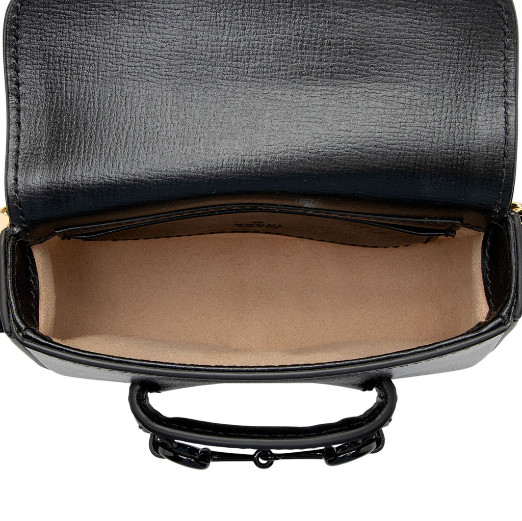 Gucci Leather Horsebit 1955 Super Mini Shoulder Bag