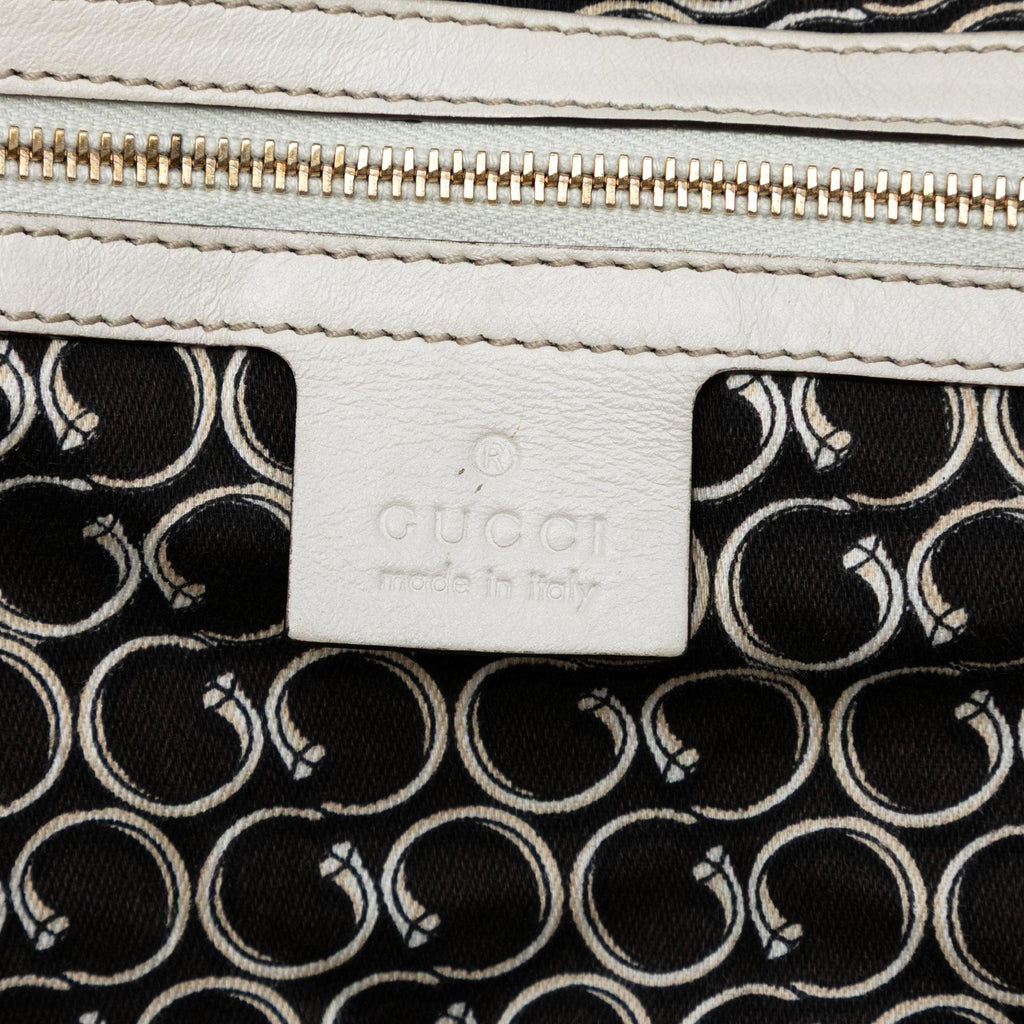 Gucci Leather Horsebit Nail Boston Bag