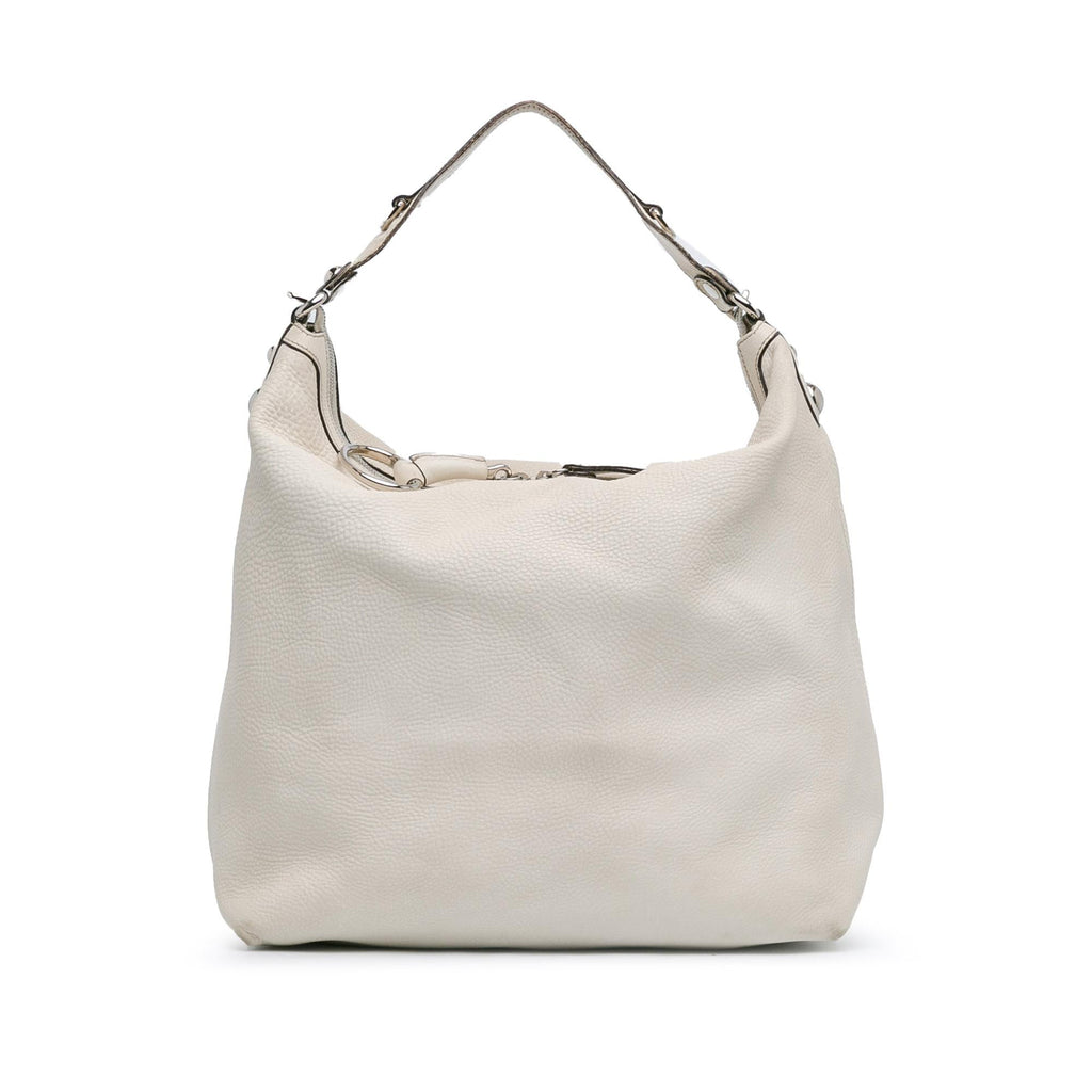 Gucci Leather Icon Bit Shoulder Bag (SHG-AErl3L)