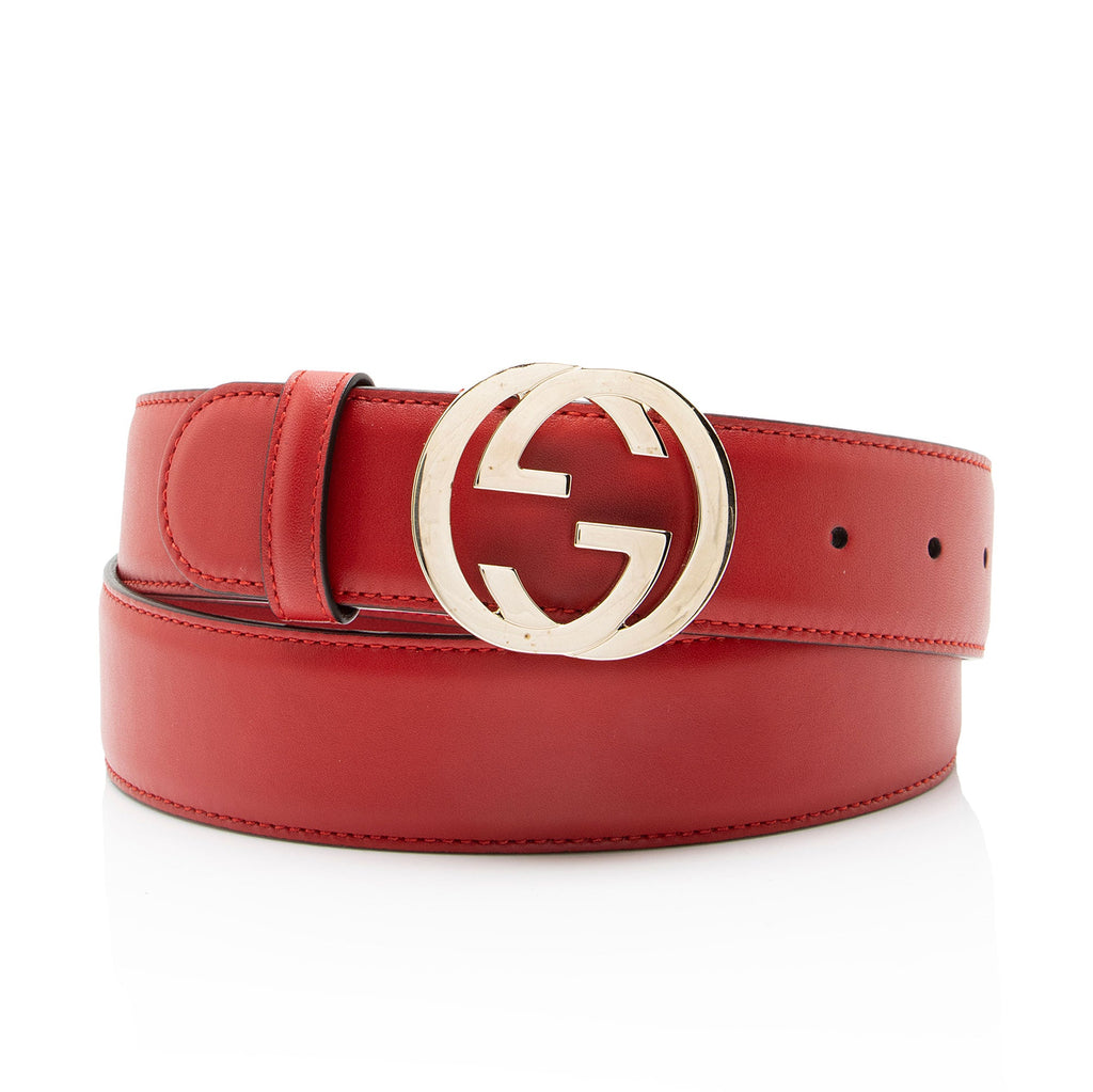 Gucci Leather Interlocking G Belt - Size 36 / 90