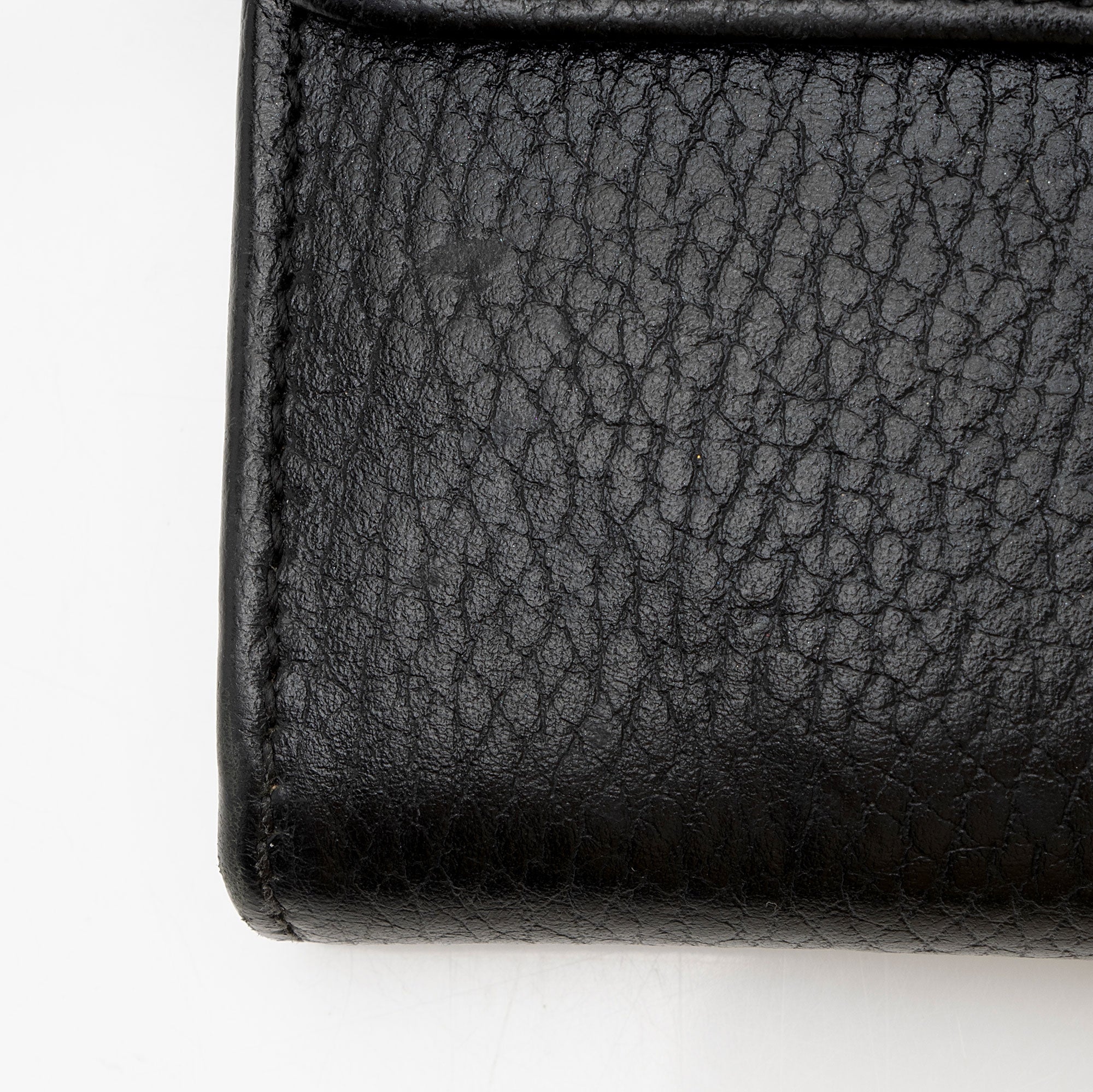 Gucci Leather Interlocking G Continental Wallet