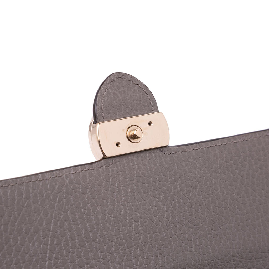 Gucci Leather Interlocking G Dollar Wallet on Chain