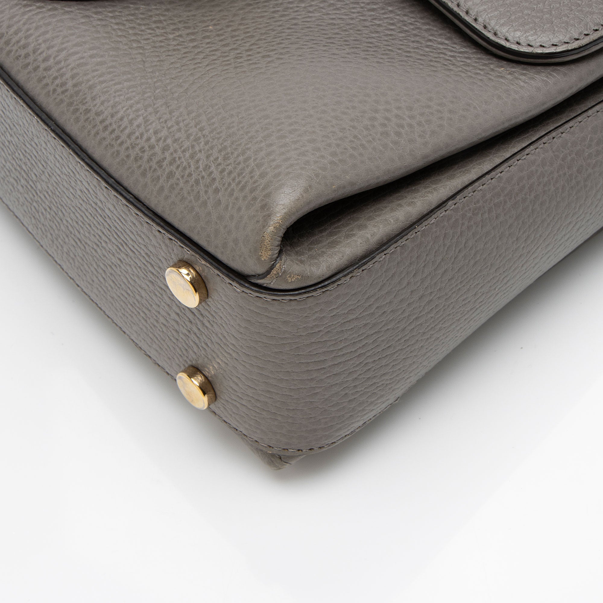 Gucci Leather Interlocking G Small Top Handle (SHF-ug7uku)