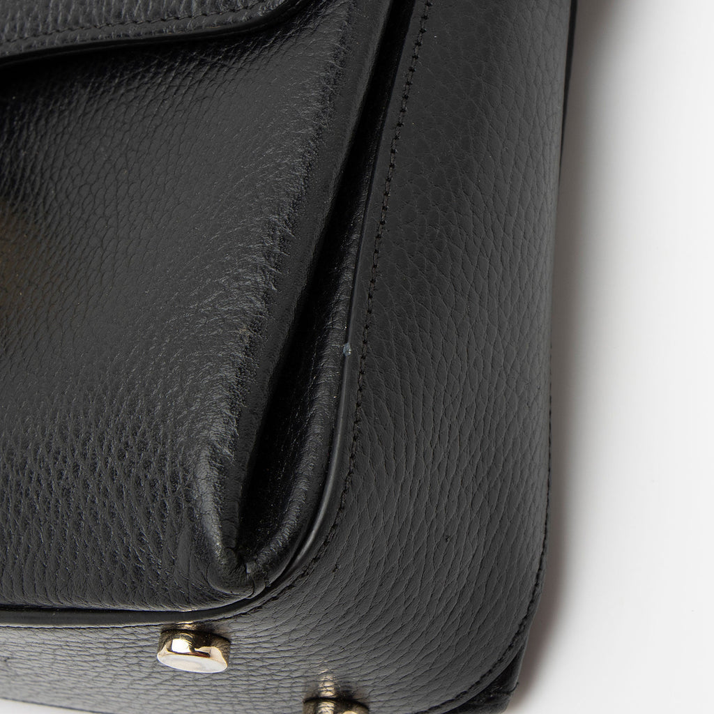 Gucci Leather Interlocking G Small Top Handle (SHF-WY9c47)