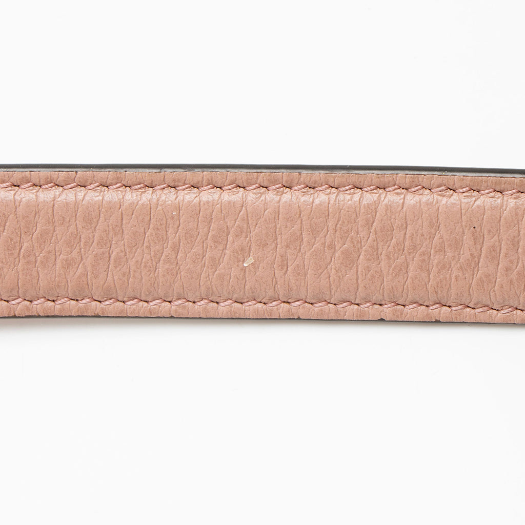 Gucci Leather Interlocking G Small Top Handle