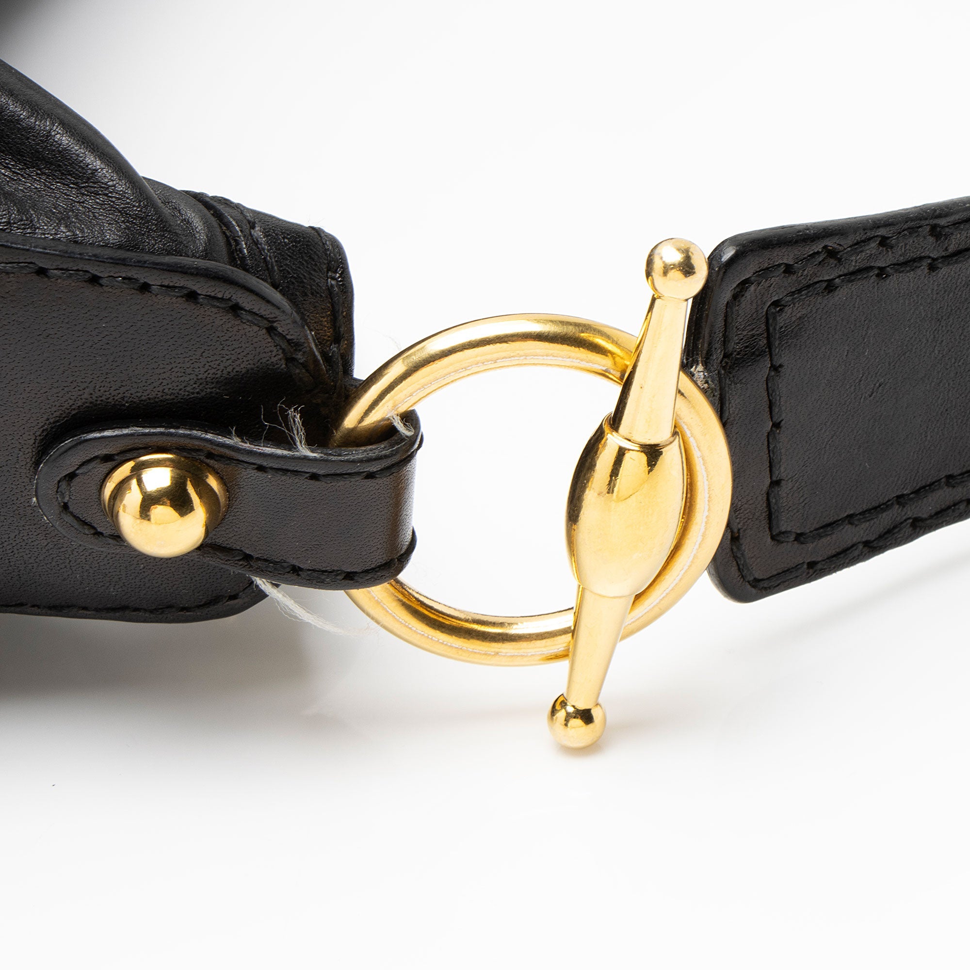 Gucci Leather Jockey Medium Hobo