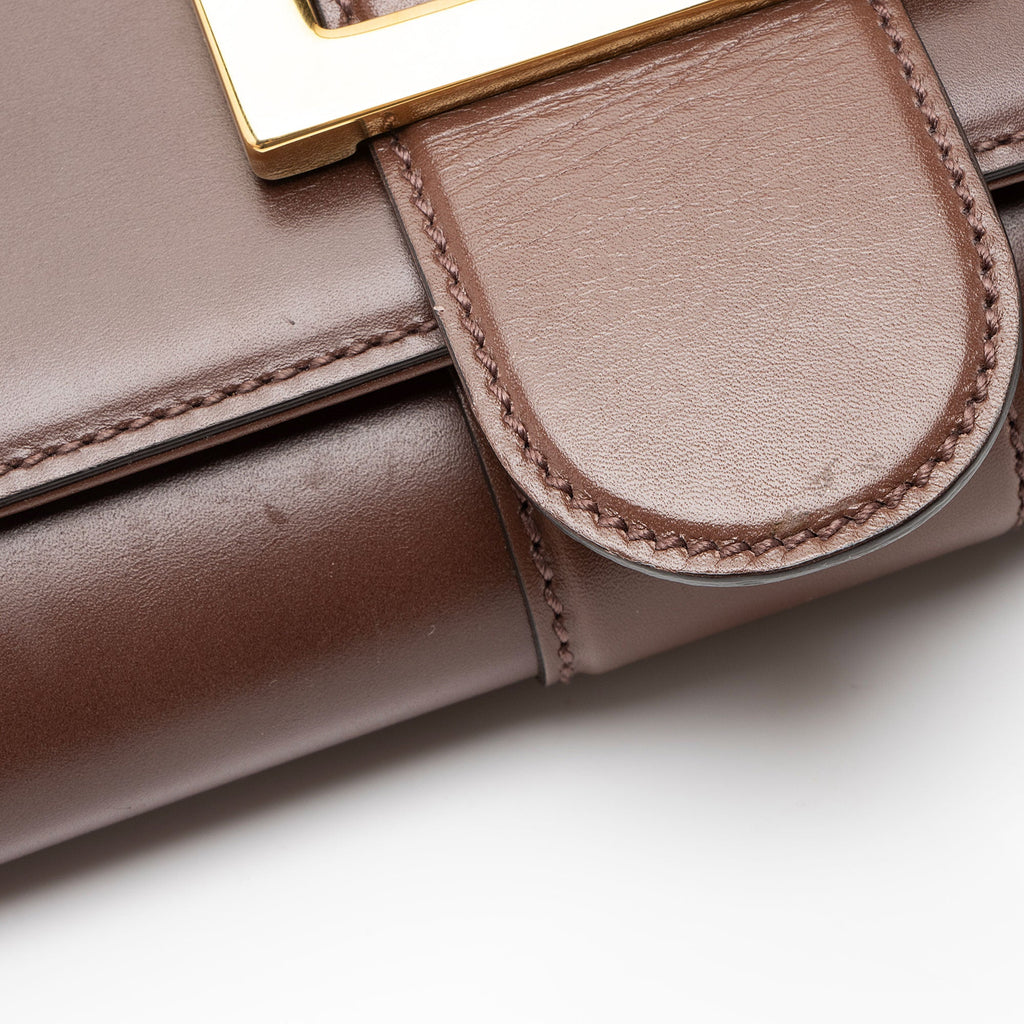 Gucci Leather Lady Buckle Clutch
