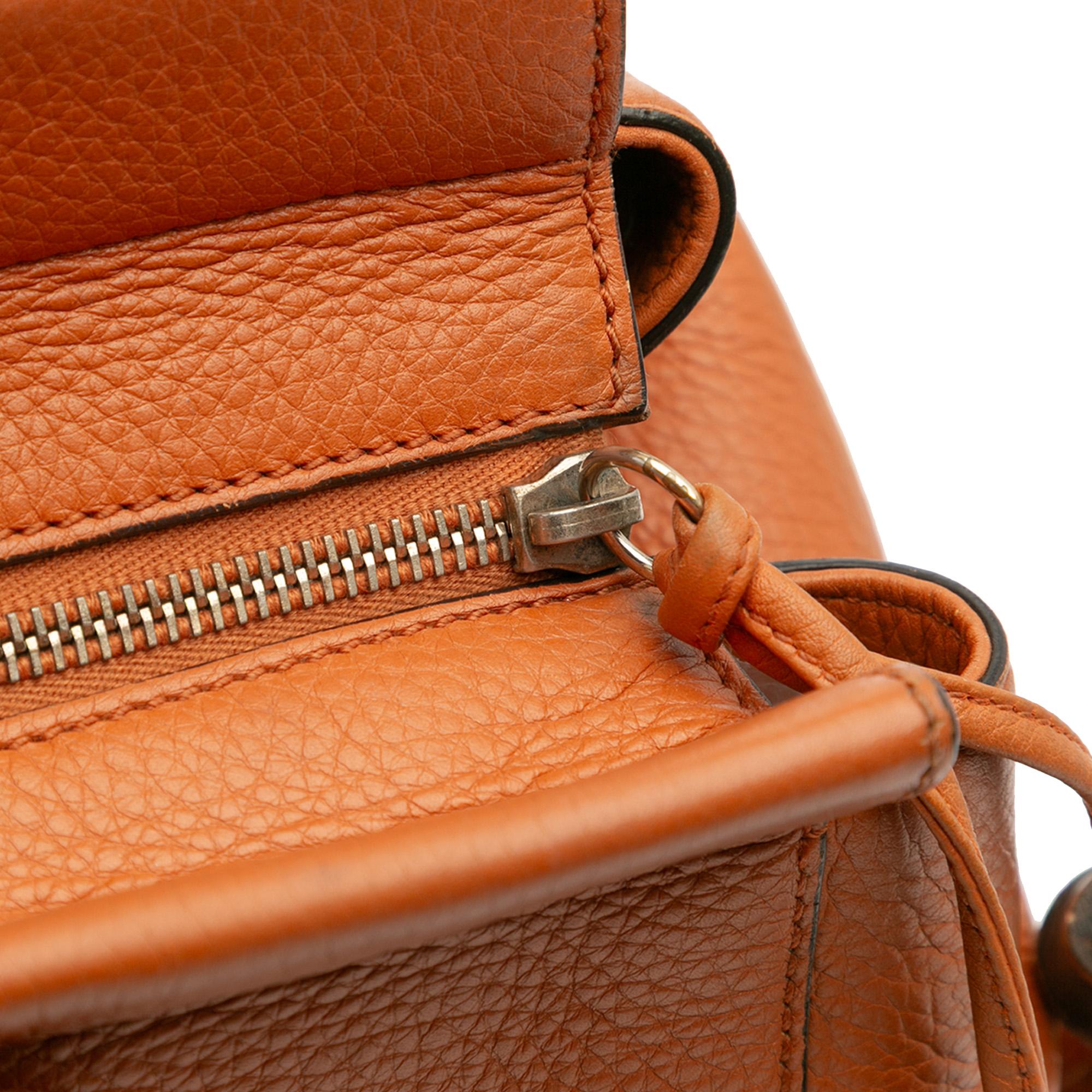 Gucci Leather Lady Tassel Top Handle Bag