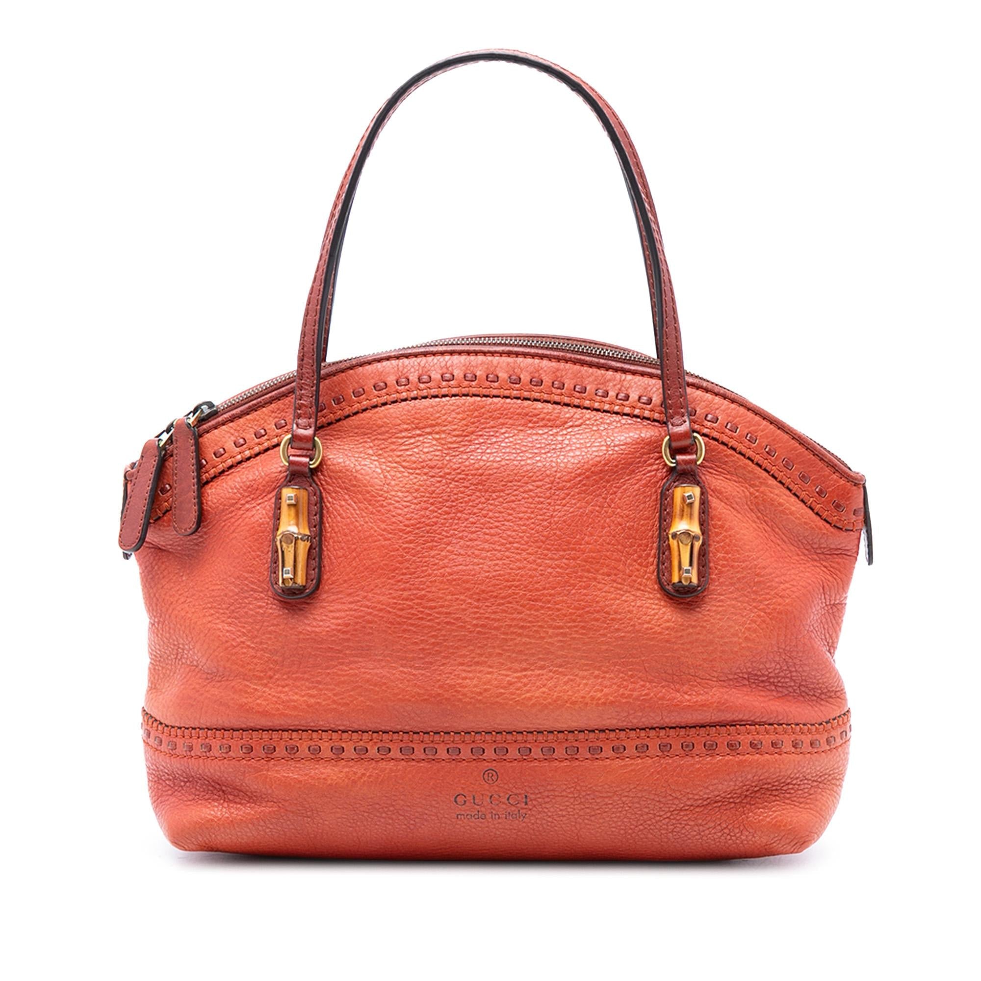 Gucci Leather Laidback Crafty Handbag