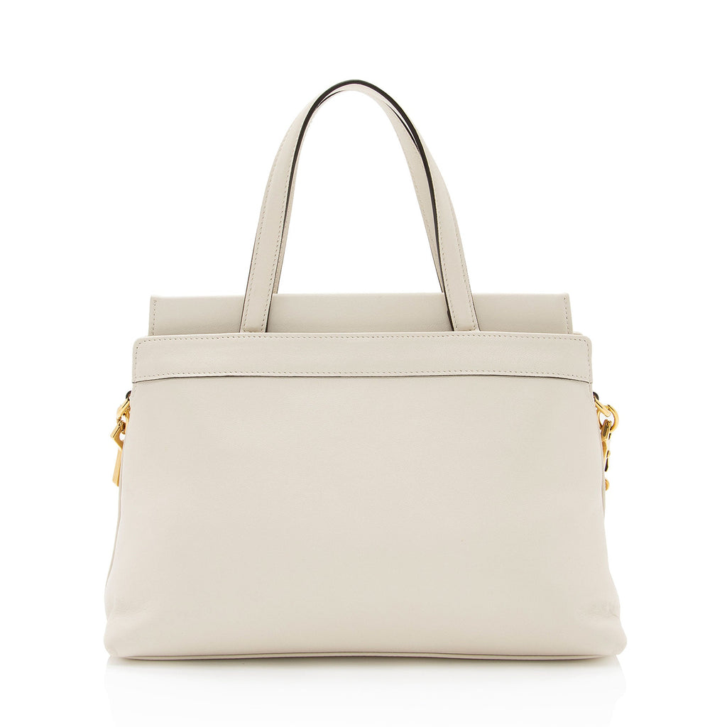 Gucci Calfskin Interlocking G Top Handle Bag (SHF-sjQV4q)