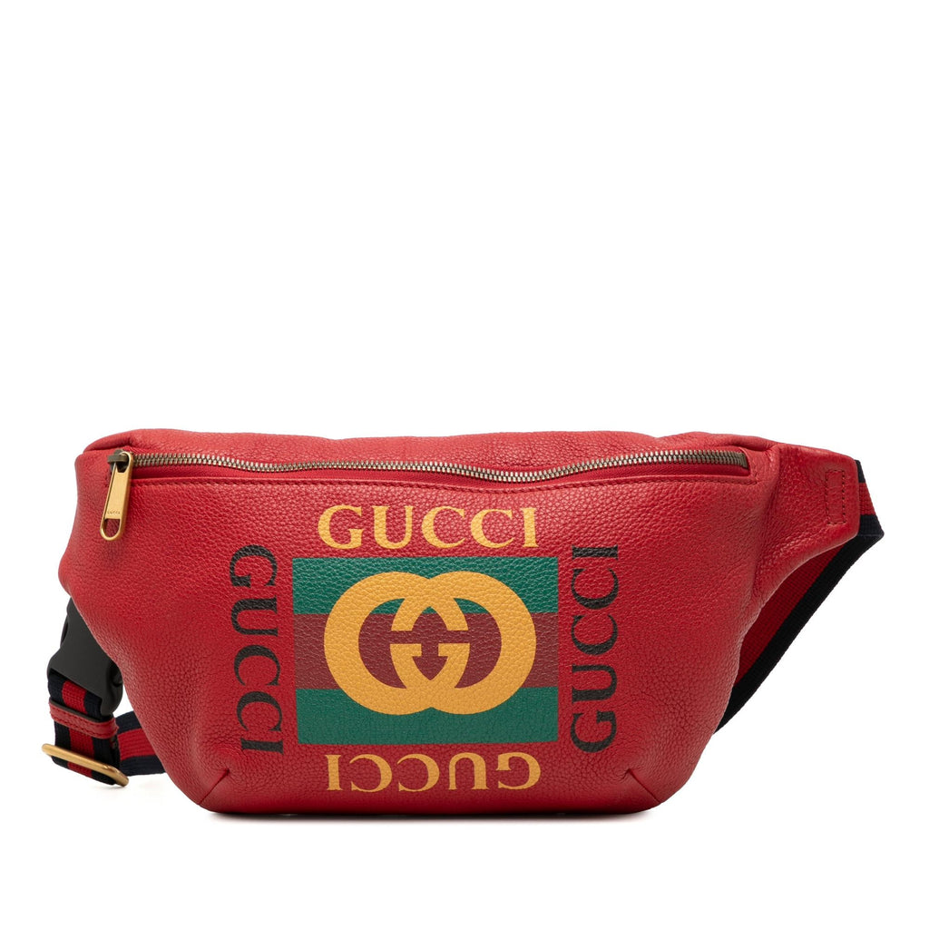 Gucci Leather Logo Belt Bag