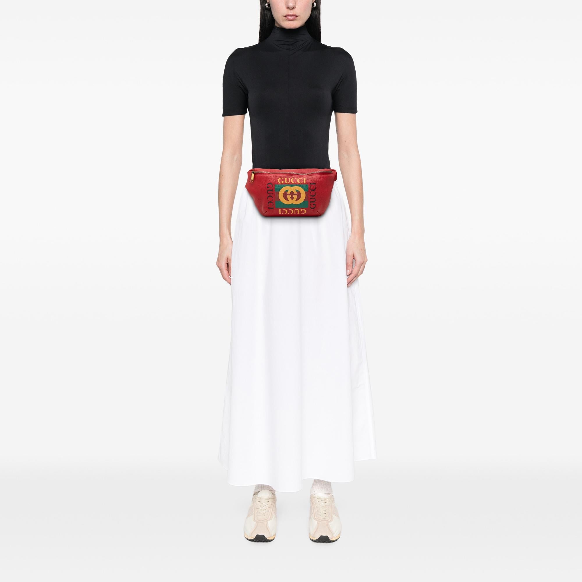 Gucci Leather Logo Belt Bag