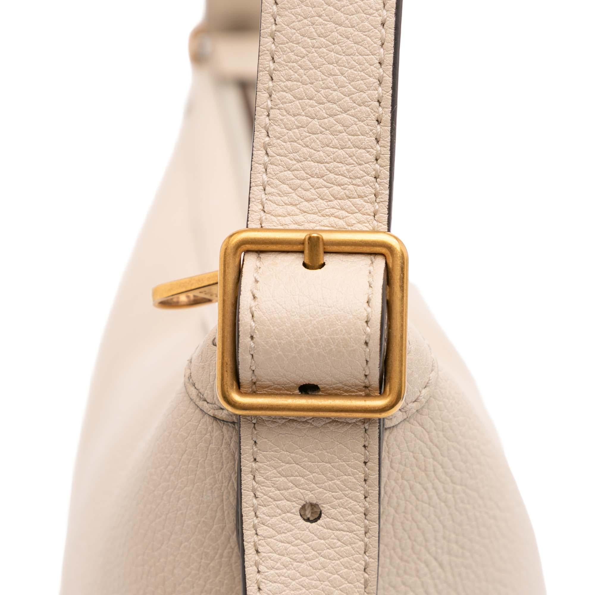 Gucci Leather Logo Half Moon Crossbody