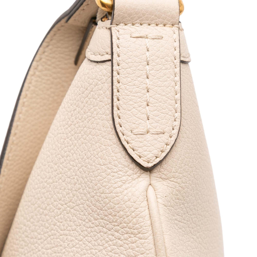 Gucci Leather Logo Half Moon Crossbody