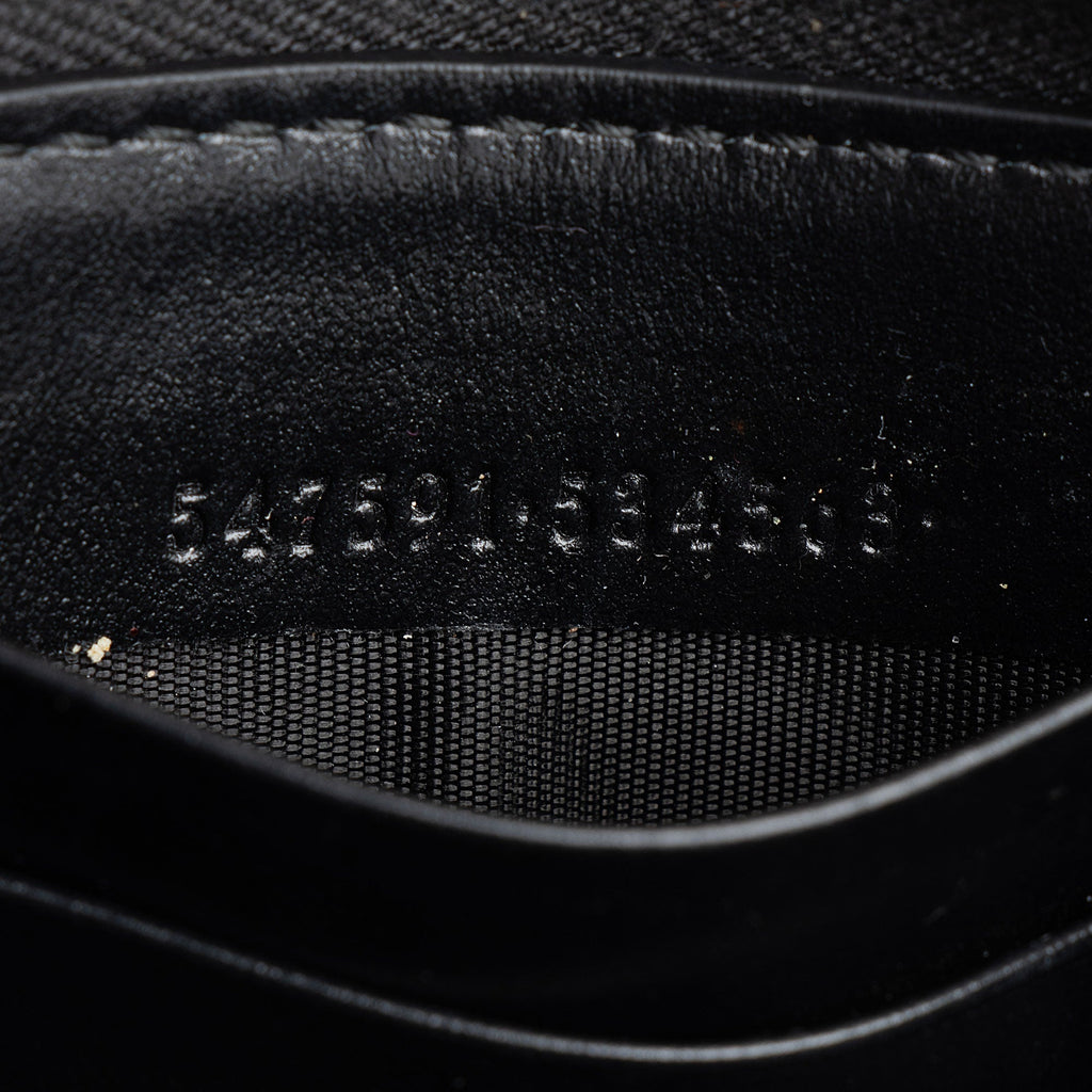 Gucci Leather Logo Print Zip Around Wallet