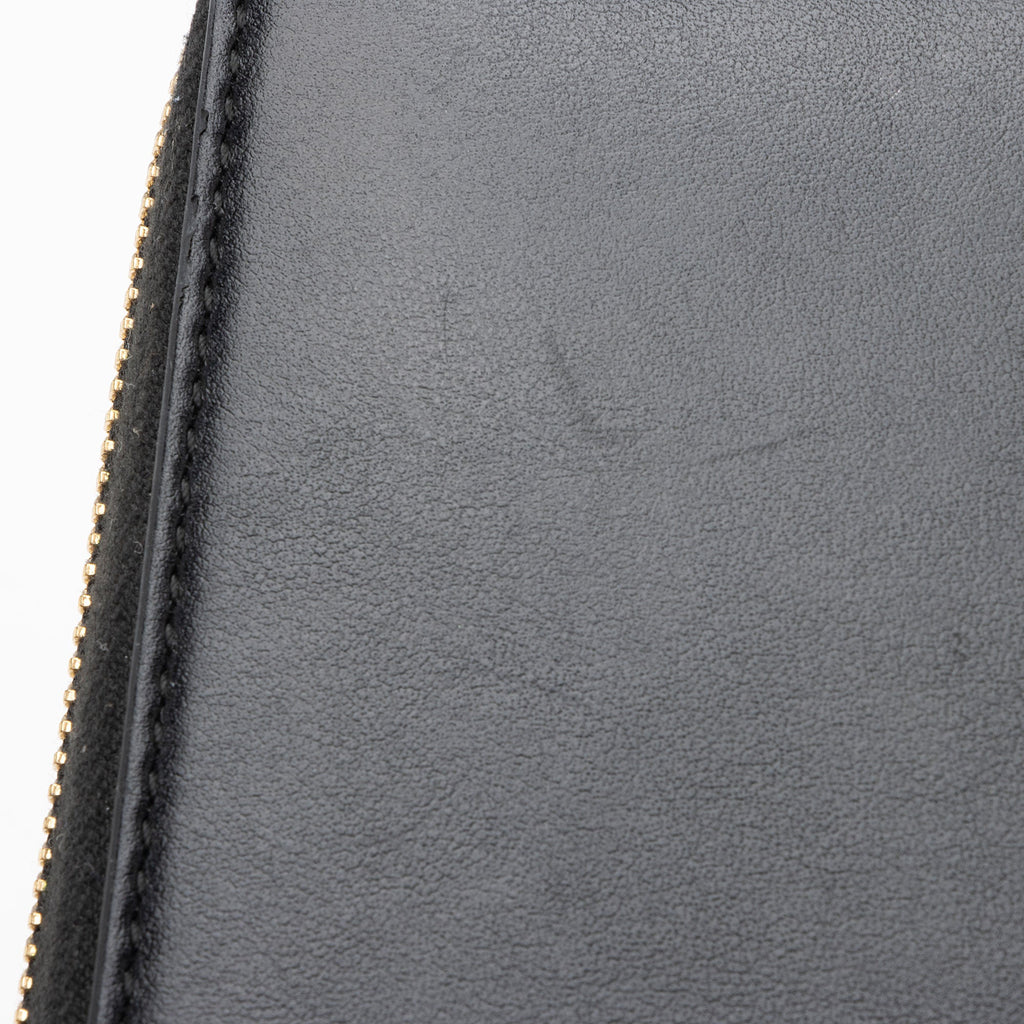 Gucci Leather Logo Print Zip Around Wallet