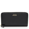 Gucci Leather Logo Print Zip Around Wallet