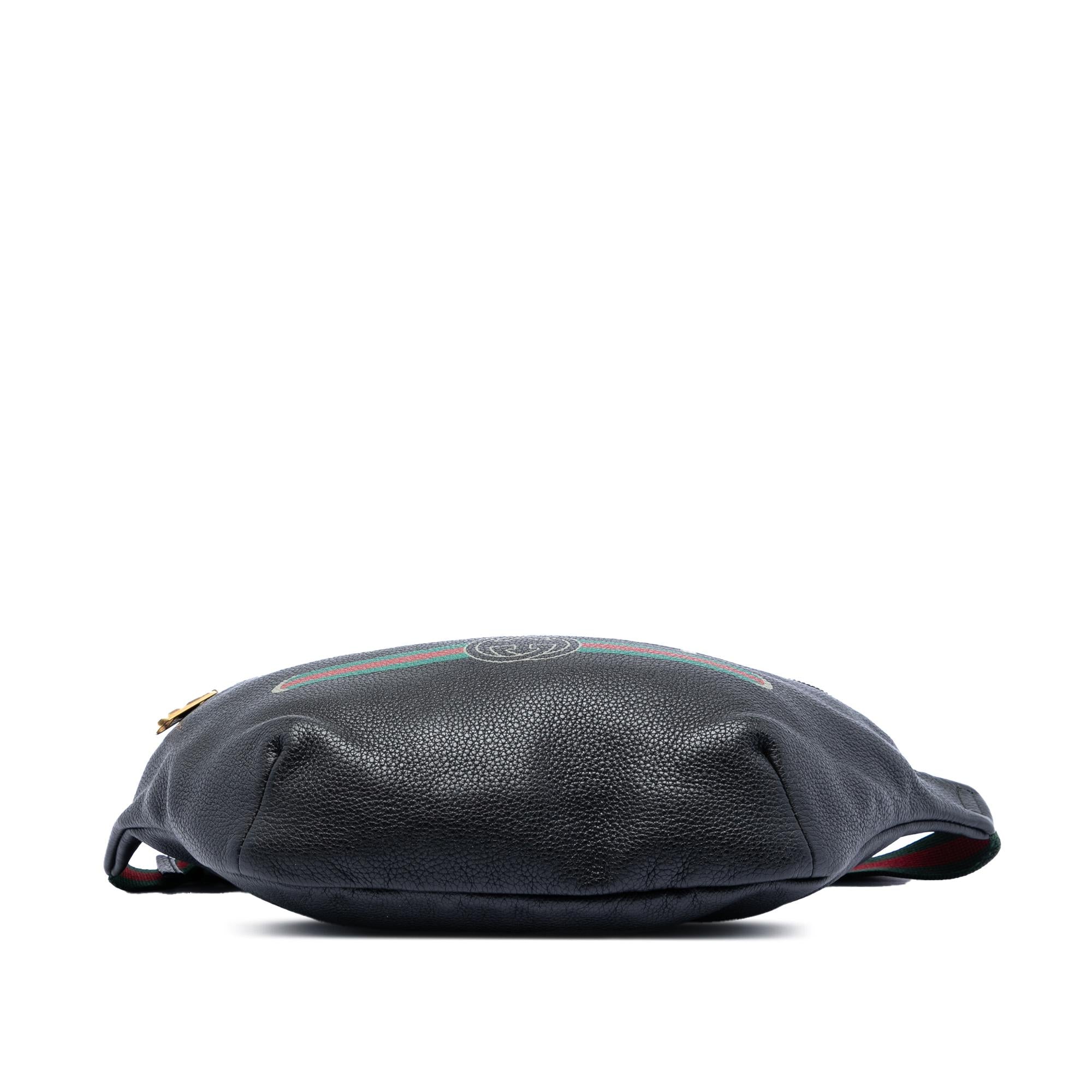 Gucci Leather Logo Web Belt Bag