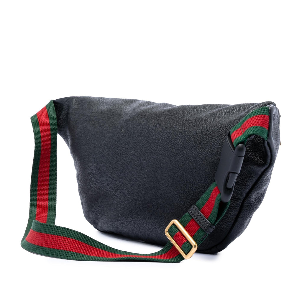 Gucci Leather Logo Web Belt Bag