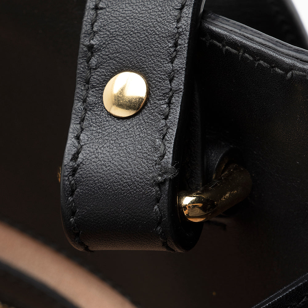 Gucci Leather Nymphaea Top Handle Medium Satchel (SHF-21345)