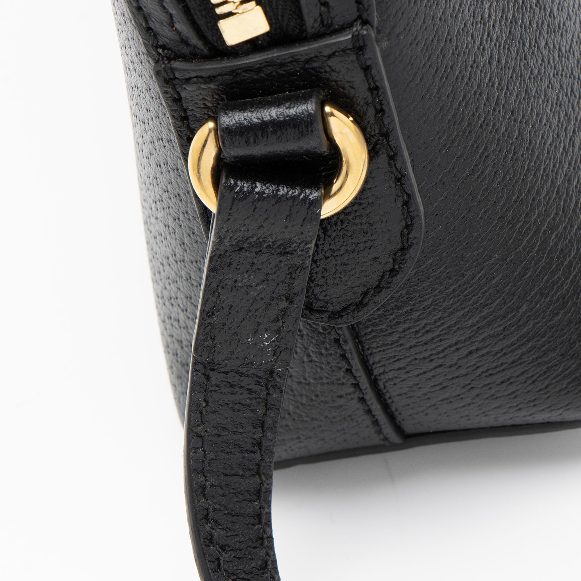 Gucci Leather Ophidia Dome Small Shoulder Bag
