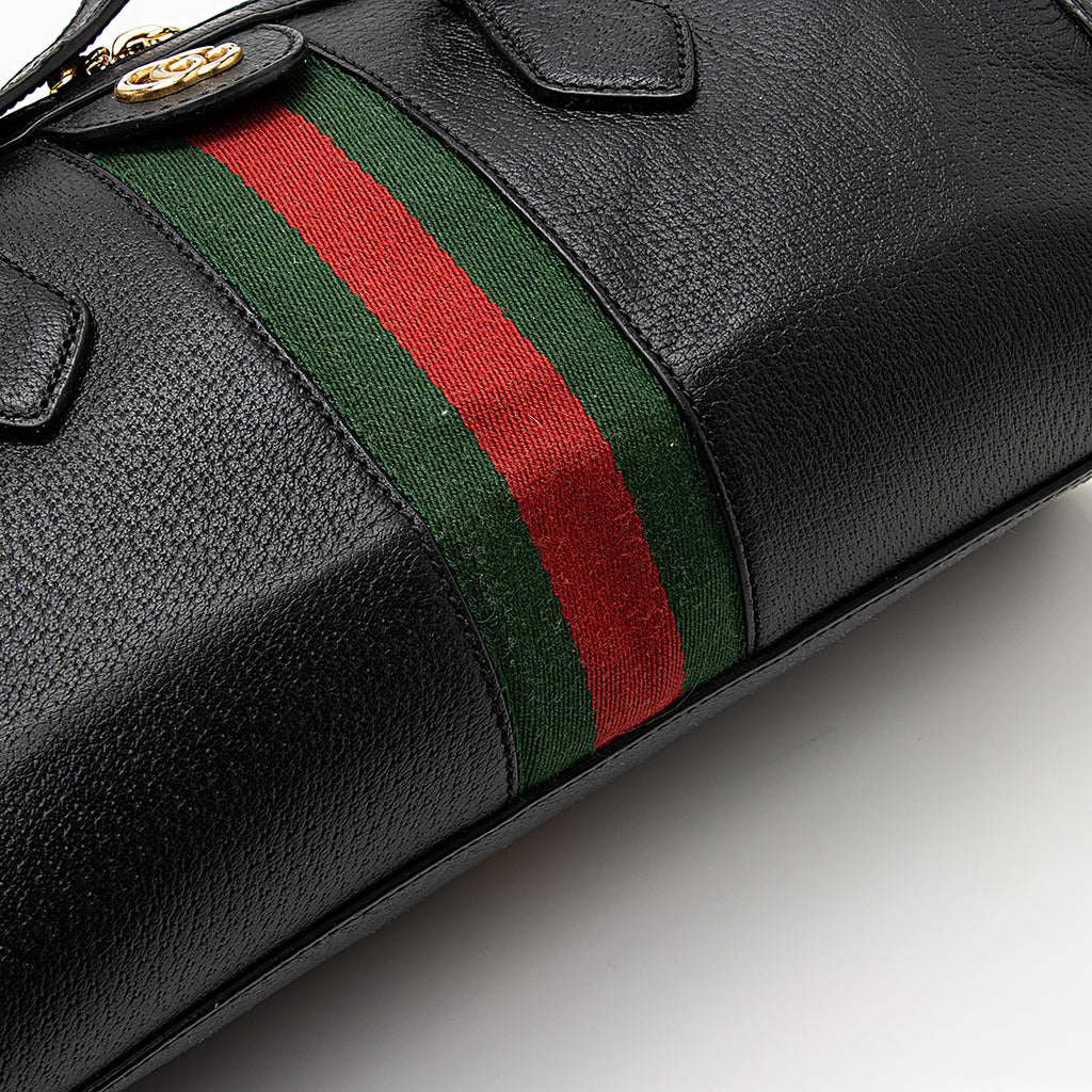 Gucci Leather Ophidia Medium Boston Bag (SHF-22477)