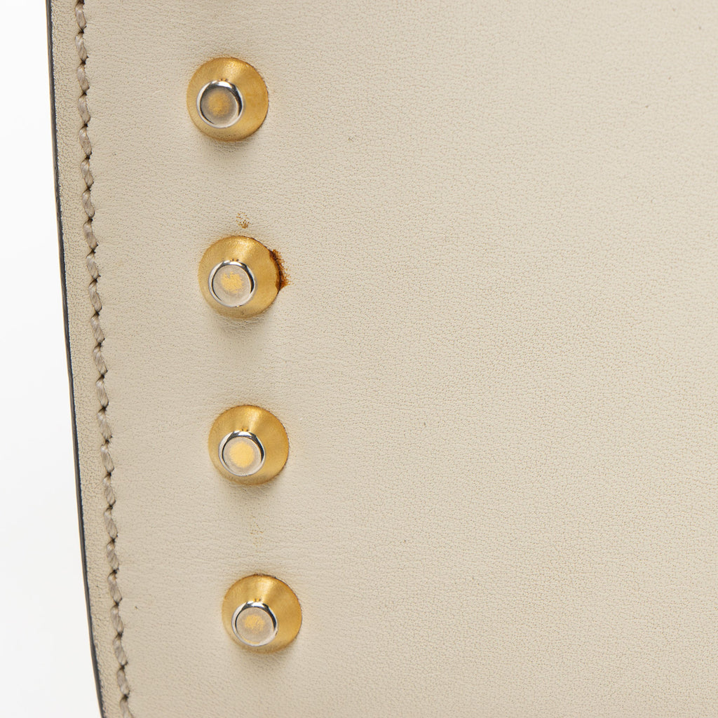 Gucci Leather Pearl Stud Padlock Small Shoulder Bag