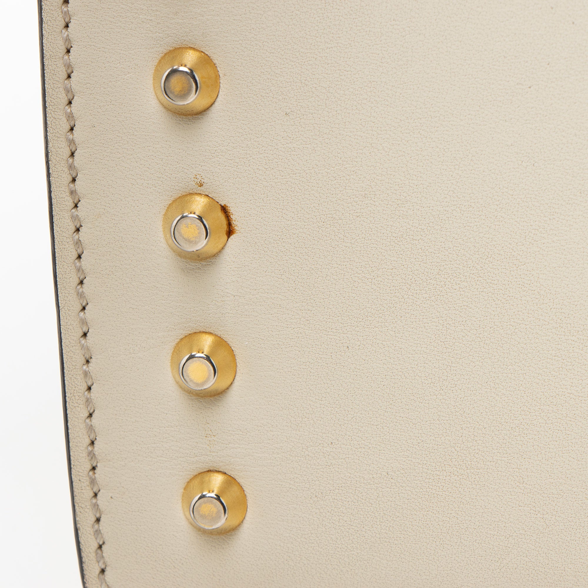 Gucci Leather Pearl Stud Padlock Small Shoulder Bag