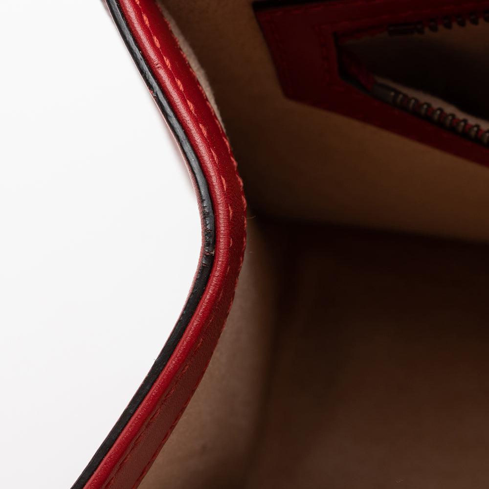 Gucci Leather Queen Margaret Top Handle Satchel (SHF-17422)