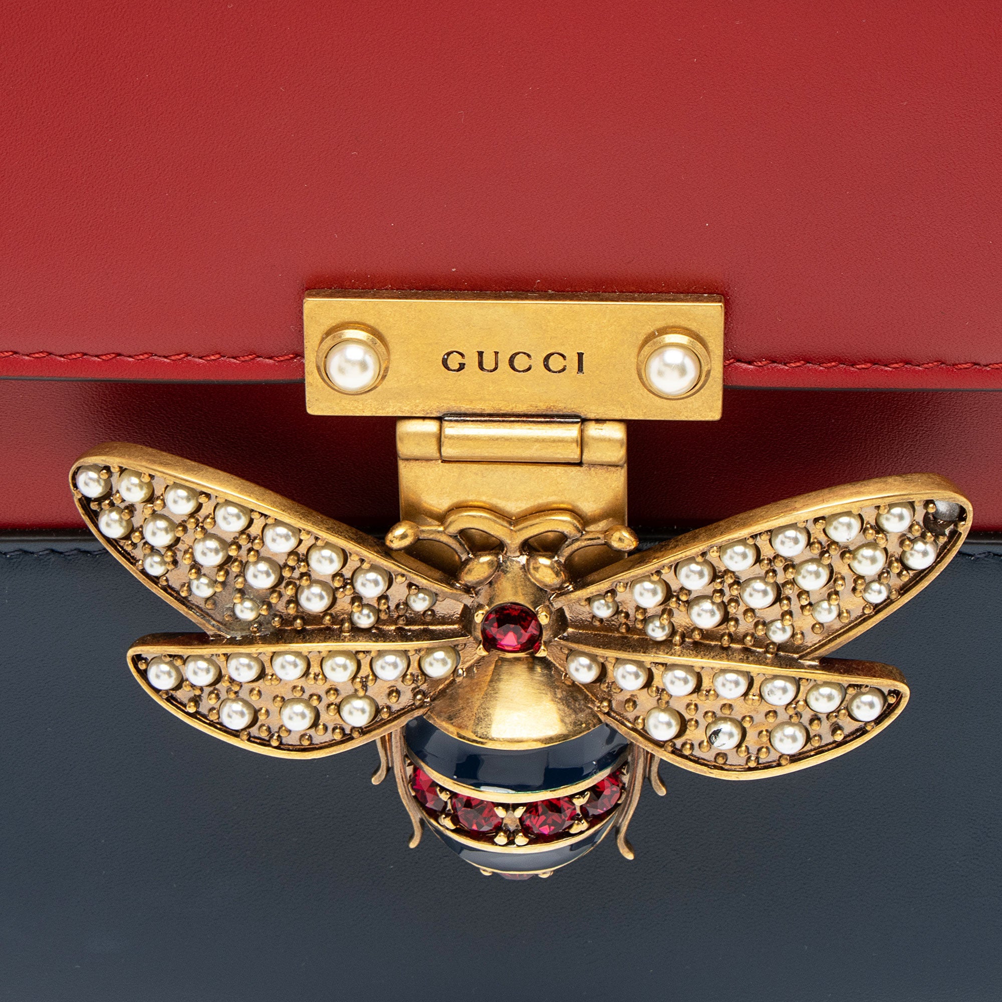 Gucci Leather Queen Margaret Top Handle