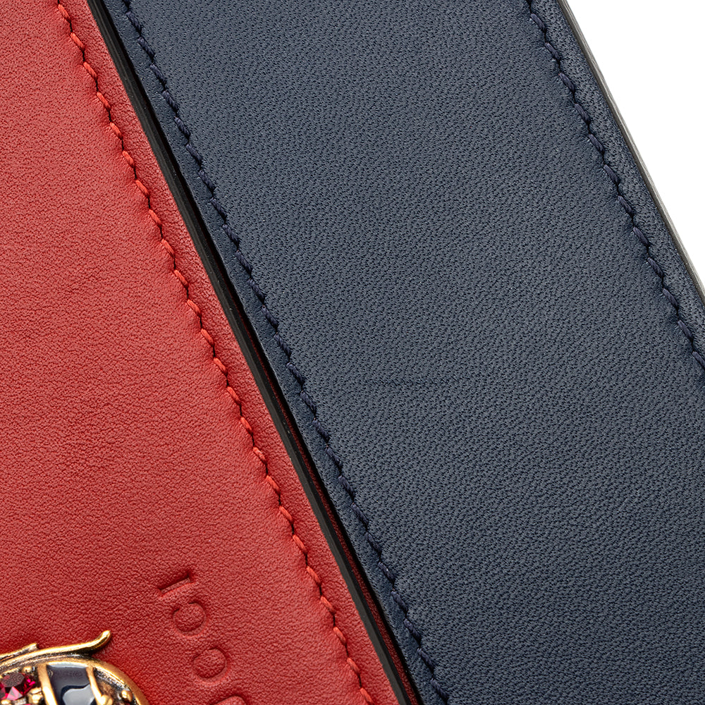 Gucci Leather Queen Margaret Wallet on Chain (SHF-19745)