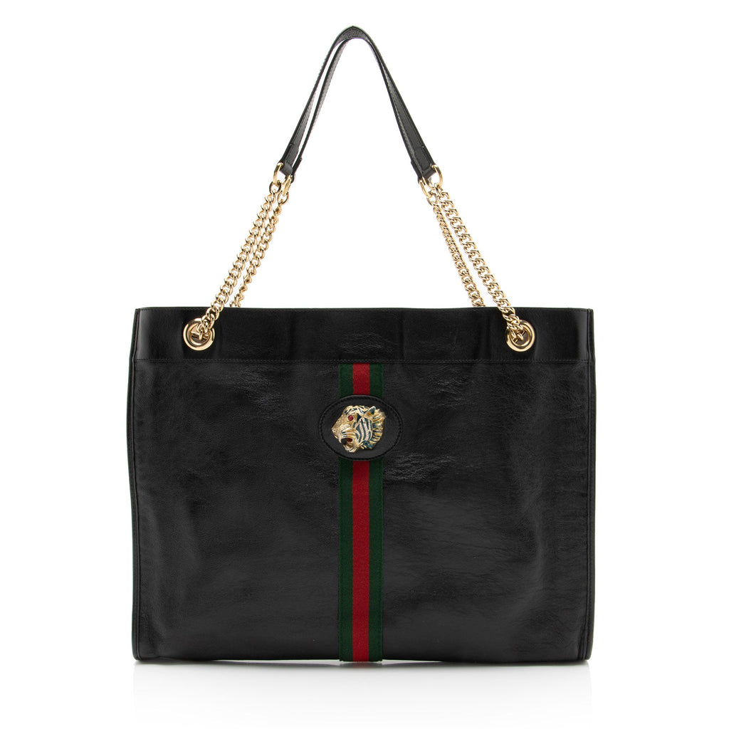 Gucci Leather Rajah Large Tote