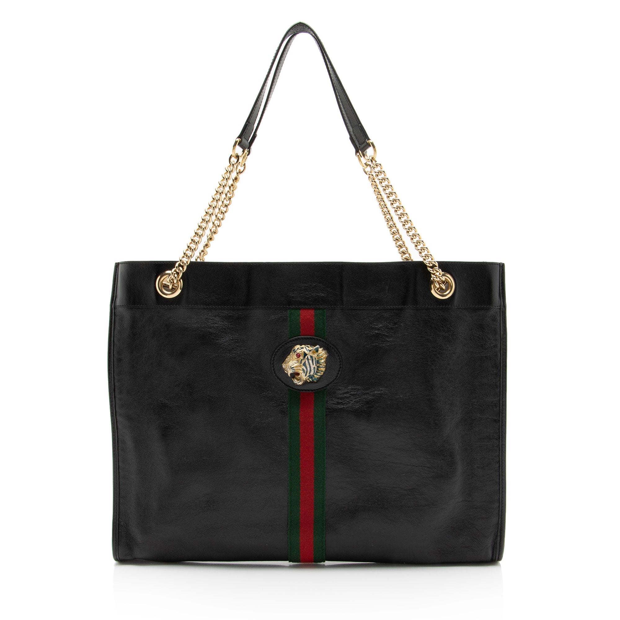 Gucci Leather Rajah Large Tote