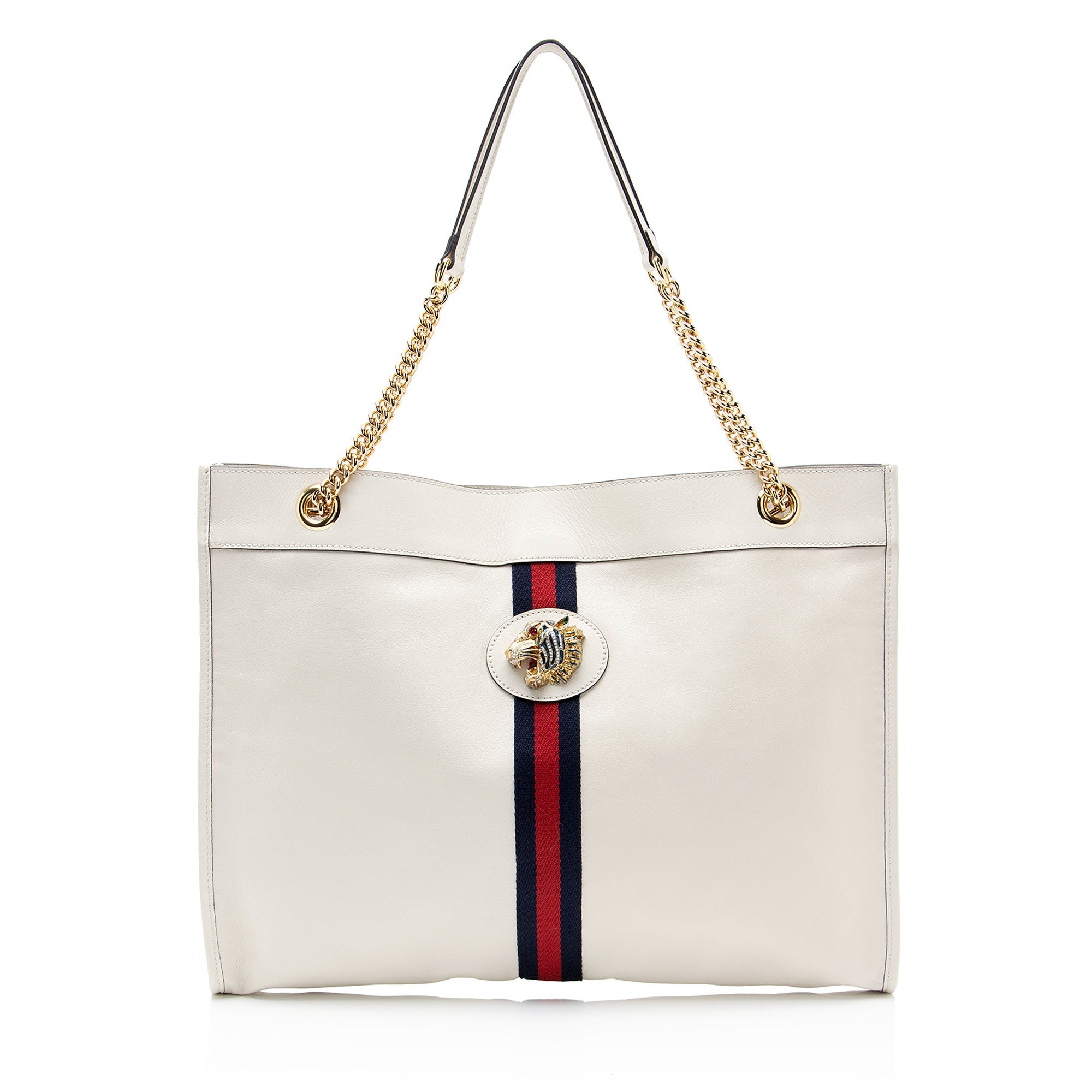 Gucci Leather Rajah Large Tote