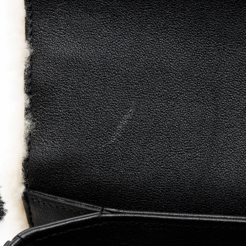 Gucci Leather Shearling Horsebit 1955 Small Bag