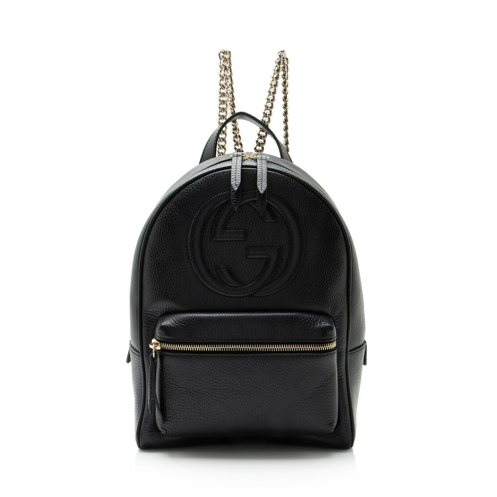 Gucci Leather Soho Chain Backpack