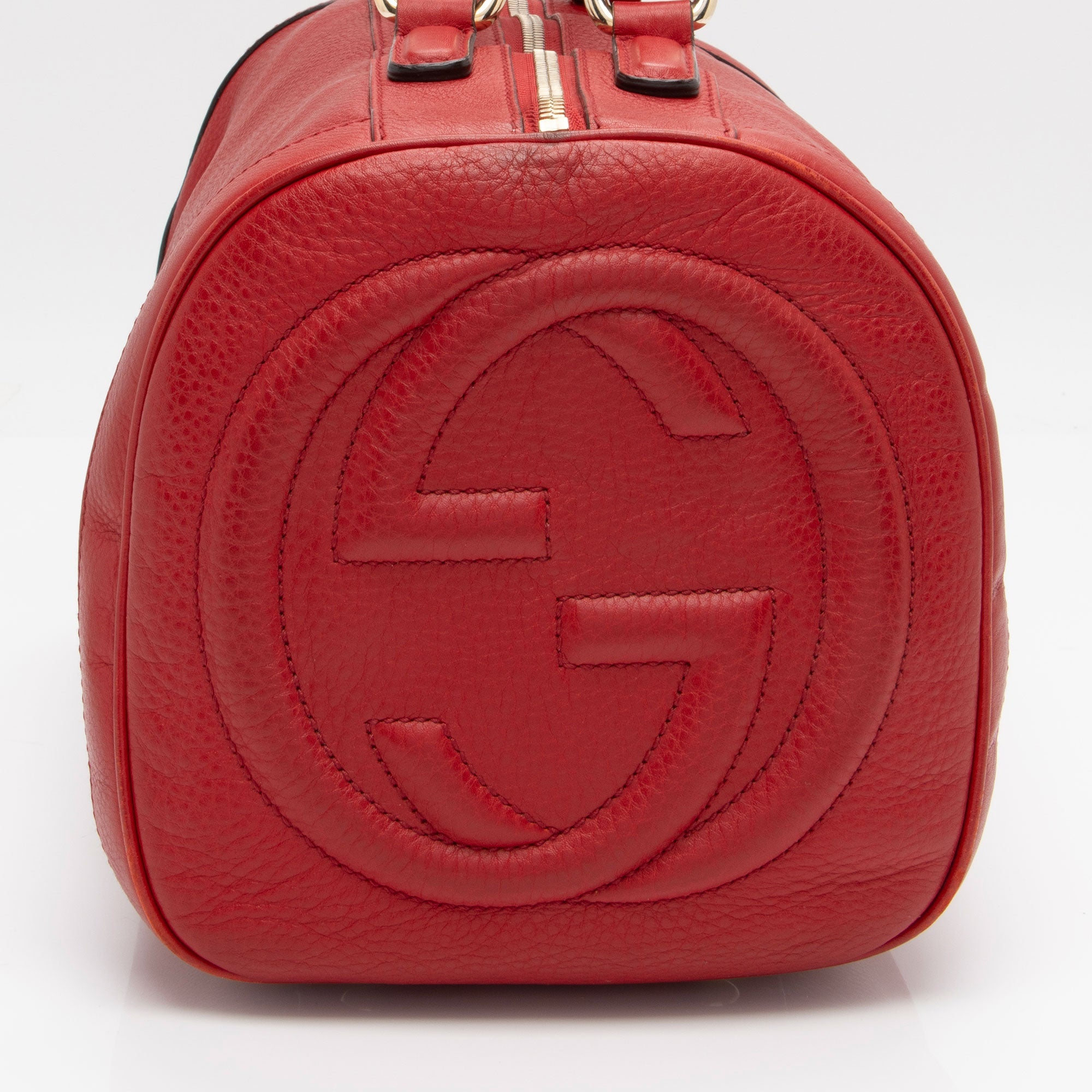 Gucci Leather Soho Medium Boston Bag (SHF-Xicyed)