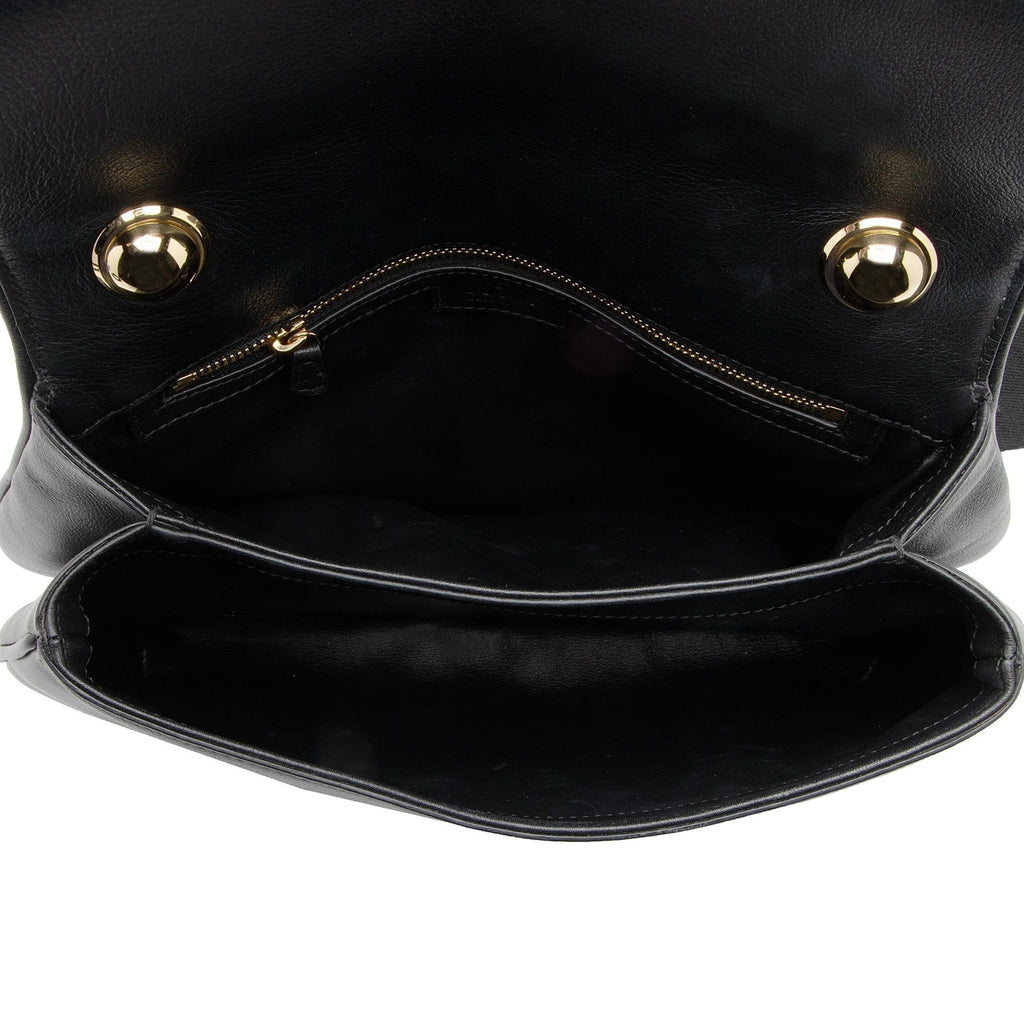 Gucci Leather Studded Blondie Top Handle Medium Shoulder Bag (SHF-R9Ze9C)