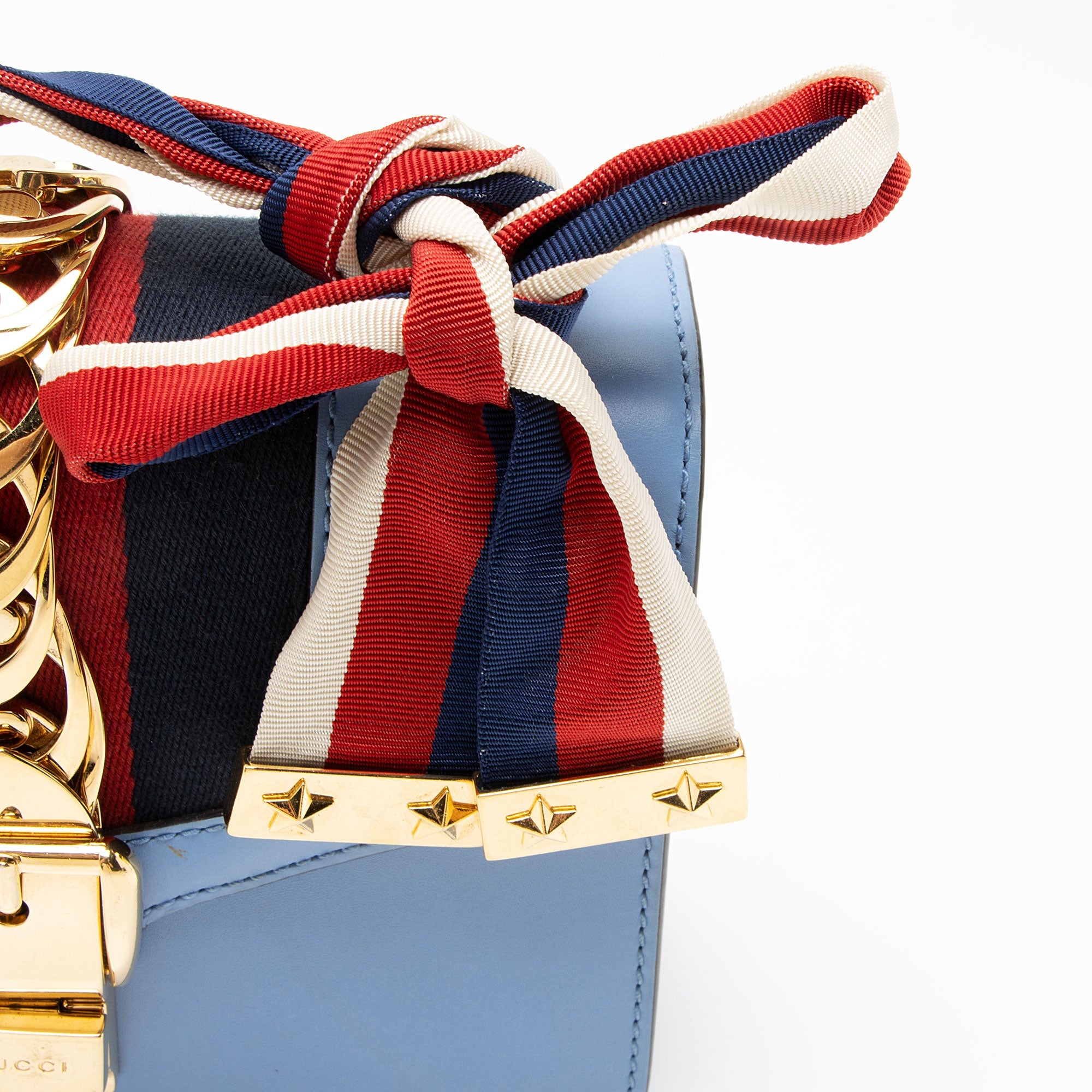 Gucci Leather Sylvie Mini Chain Bag