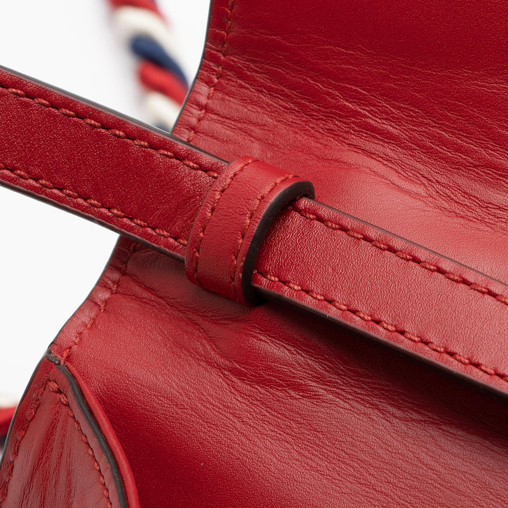 Gucci Leather Sylvie Mini Satchel (SHF-SJmAoq)