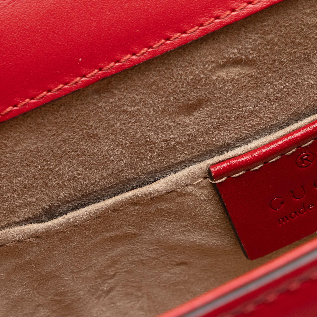 Gucci Leather Sylvie Mini Satchel (SHF-SJmAoq)