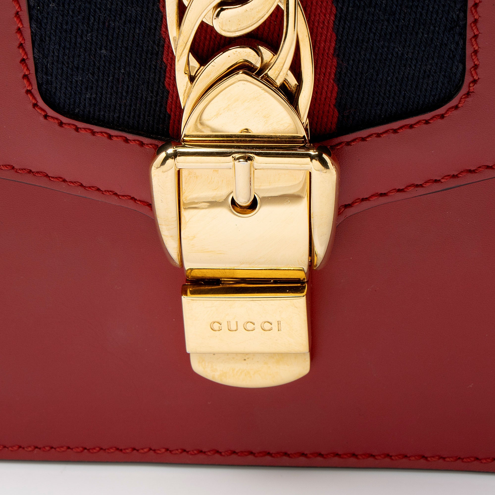 Gucci Leather Sylvie Small Shoulder Bag